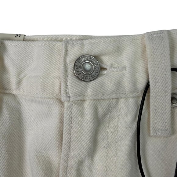 Levi’s Premium White Denim Midi Skirt W27 (Women’s 4) High Rise NWT - Picture 7 of 16